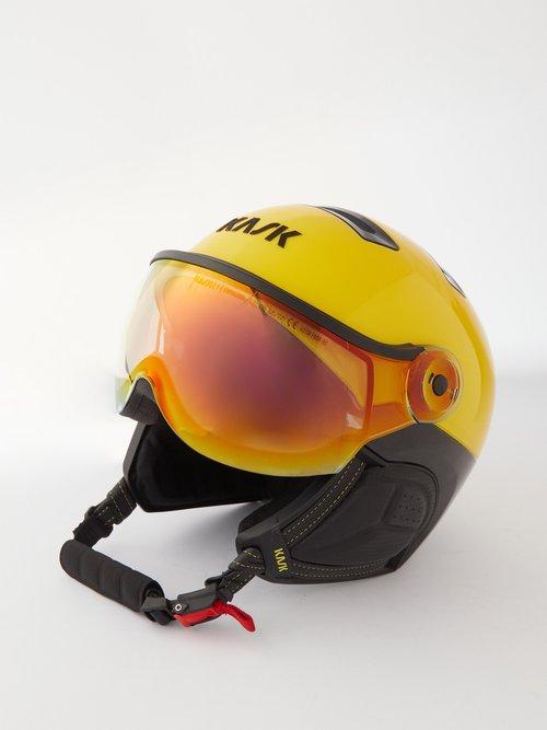 Kask - Montecarlo Visor Ski Helmet - Mens - Yellow Red