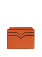Matchesfashion.com Valextra - Grained Leather Cardholder - Mens - Orange
