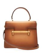 Matchesfashion.com Valentino - Uptown Leather Top Handle Bag - Womens - Tan