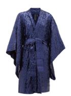 Matchesfashion.com Norma Kamali - Sequinned Wrap Jacket - Womens - Navy