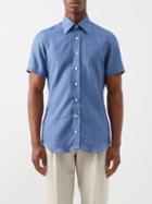 Thom Sweeney - Lecce Linen-chambray Shirt - Mens - Light Blue