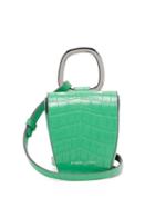 Matchesfashion.com Danse Lente - Pablo Crocodile-effect Leather Cross-body Bag - Womens - Green