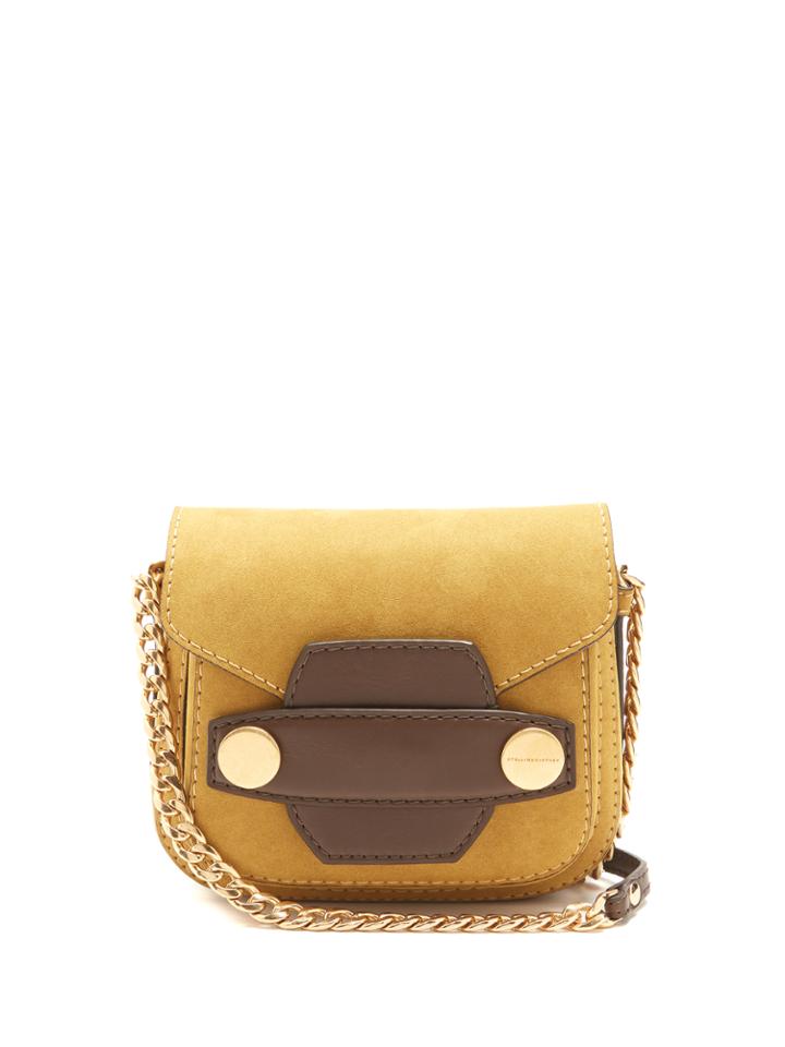 Stella Mccartney Stella Popper Faux-suede Cross-body Bag