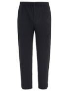 Mens Rtw Homme Pliss Issey Miyake - Technical-pleated Straight-leg Trousers - Mens - Black