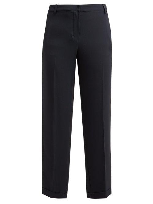Matchesfashion.com S Max Mara - Zenone Trousers - Womens - Navy