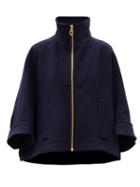 Matchesfashion.com Chlo - Cropped Wool-blend Jacket - Womens - Blue