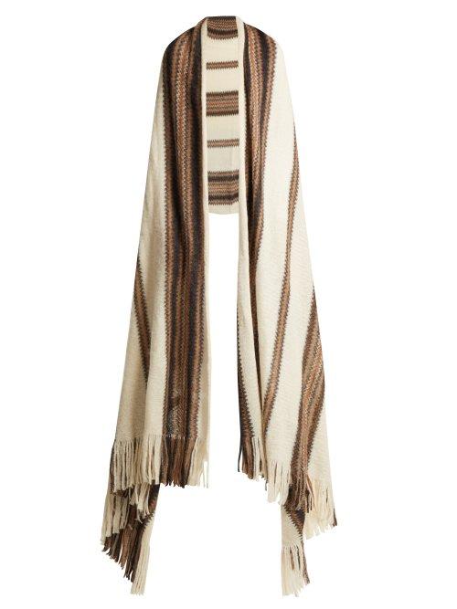 Matchesfashion.com Isabel Marant - Kanuka Mohair Blend Scarf - Womens - White