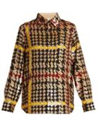 Matchesfashion.com Ashish - Button Down Houndstooth Sequin Embellished Shirt - Womens - Multi