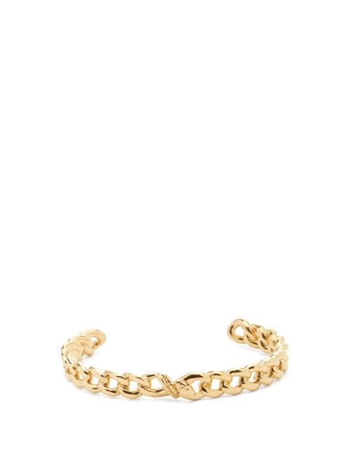 Matchesfashion.com Alan Crocetti - Nashash Ruby & Gold-plated Chain Bracelet - Mens - Gold