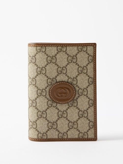 Gucci - Logo-patch Gg-supreme Canvas Cardholder - Mens - Multi