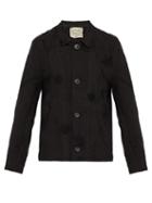 Matchesfashion.com By Walid - Murat Floral Embroidered Linen Jacket - Mens - Black