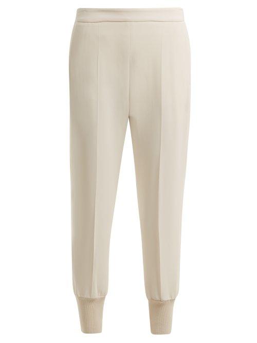 Matchesfashion.com Stella Mccartney - Julia Mid Rise Trackpants - Womens - Ivory