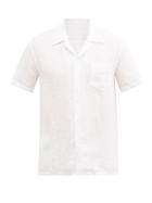 Matchesfashion.com 120% Lino - Linen Bowling Shirt - Mens - White