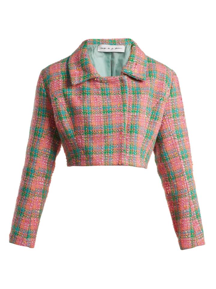 Emilio De La Morena Angeles Cropped Tweed Jacket