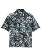 Matchesfashion.com Givenchy - Floral Print Cotton Poplin Shirt - Mens - Black Multi