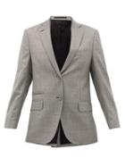 Matchesfashion.com Officine Gnrale - Charlene Houndstooth Wool-blend Blazer - Womens - Grey