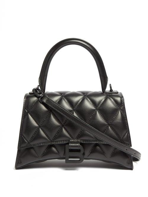 Matchesfashion.com Balenciaga - Hourglass Quilted-leather Shoulder Bag - Womens - Black