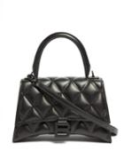Matchesfashion.com Balenciaga - Hourglass Quilted-leather Shoulder Bag - Womens - Black