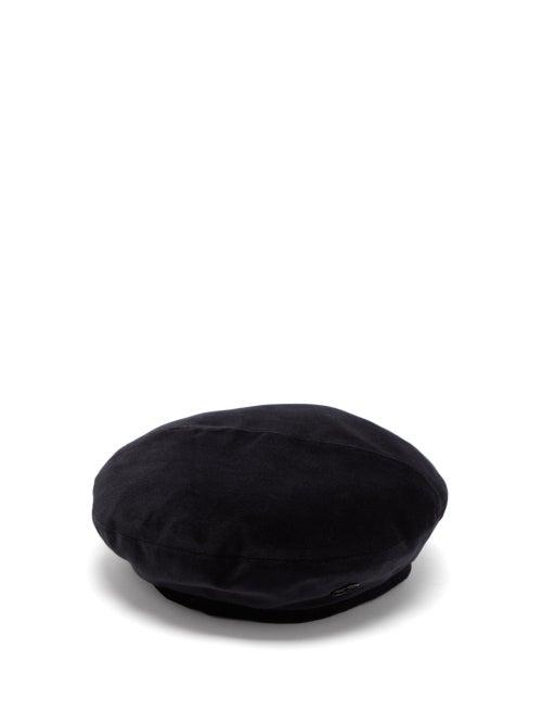 Maison Michel - New Billy Velvet Beret - Womens - Black