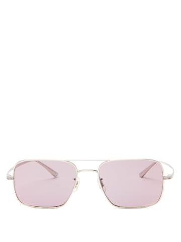 Matchesfashion.com The Row - X Oliver Peoples Victory La Square Sunglasses - Womens - Purple