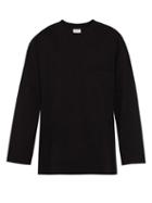 Matchesfashion.com Lemaire - Cotton Jersey Long Sleeved T Shirt - Mens - Black