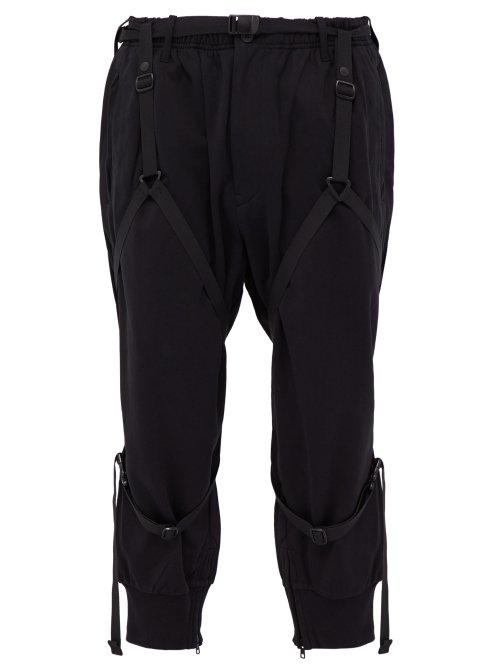 Matchesfashion.com Y-3 - Parachute Cotton Track Pants - Mens - Black