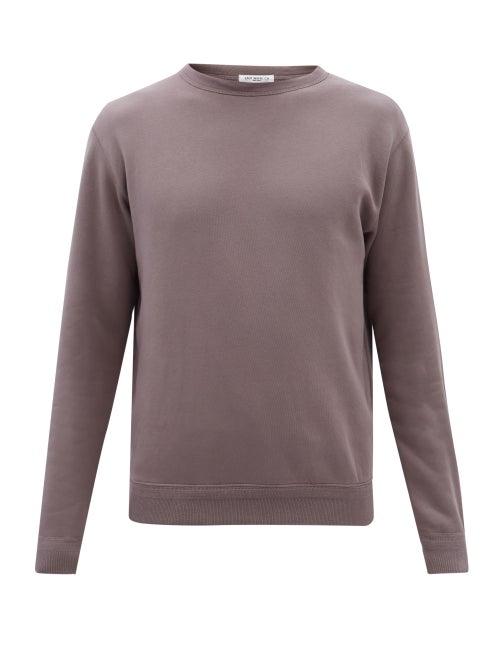 Lady White Co. - '44 Garment-dyed Cotton-fleece Sweatshirt - Mens - Light Purple