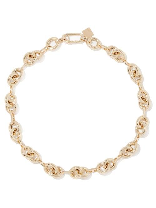 Lauren Rubinski - Link-chain Small 14kt Gold Necklace - Womens - Yellow Gold