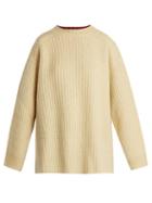 Matchesfashion.com Calvin Klein 205w39nyc - Oversized Contrast Panel Sweater - Womens - Yellow Multi