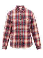 Matchesfashion.com Frame - Plaid Cotton-flannel Shirt - Mens - Red Multi