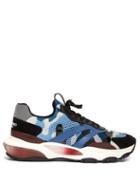 Matchesfashion.com Valentino - Bounce Raised Sole Low Top Trainers - Mens - Blue