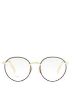 Matchesfashion.com Celine Eyewear - Round Metal Glasses - Mens - Gold