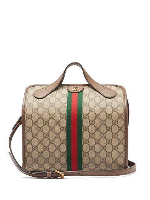 Matchesfashion.com Gucci - Ophidia Gg Supreme Logo Duffle Bag - Womens - Tan