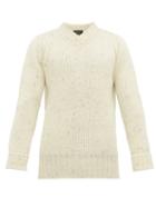 Matchesfashion.com Howlin' - Strange Grave Rainbow Mlange Wool Sweater - Mens - White