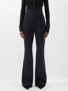 Sportmax - Peter High-rise Stretch-jersey Trousers - Womens - Black