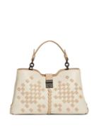 Matchesfashion.com Bottega Veneta - Napoli Small Intrecciato Leather Bag - Womens - Cream Multi