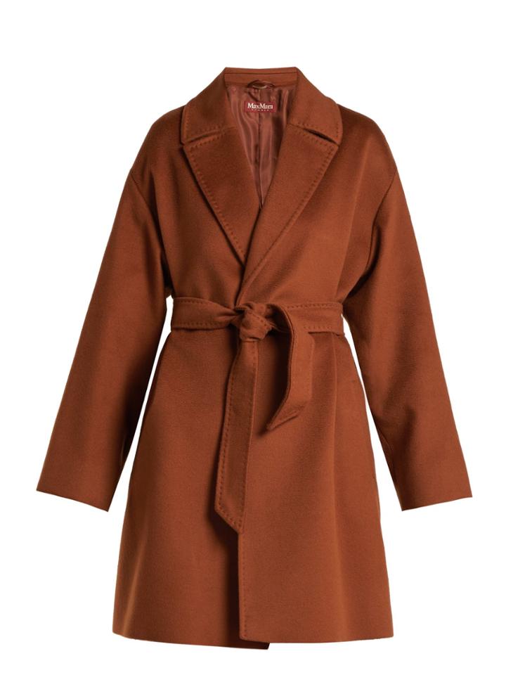 Max Mara Studio Crasso Belted Wool Coat