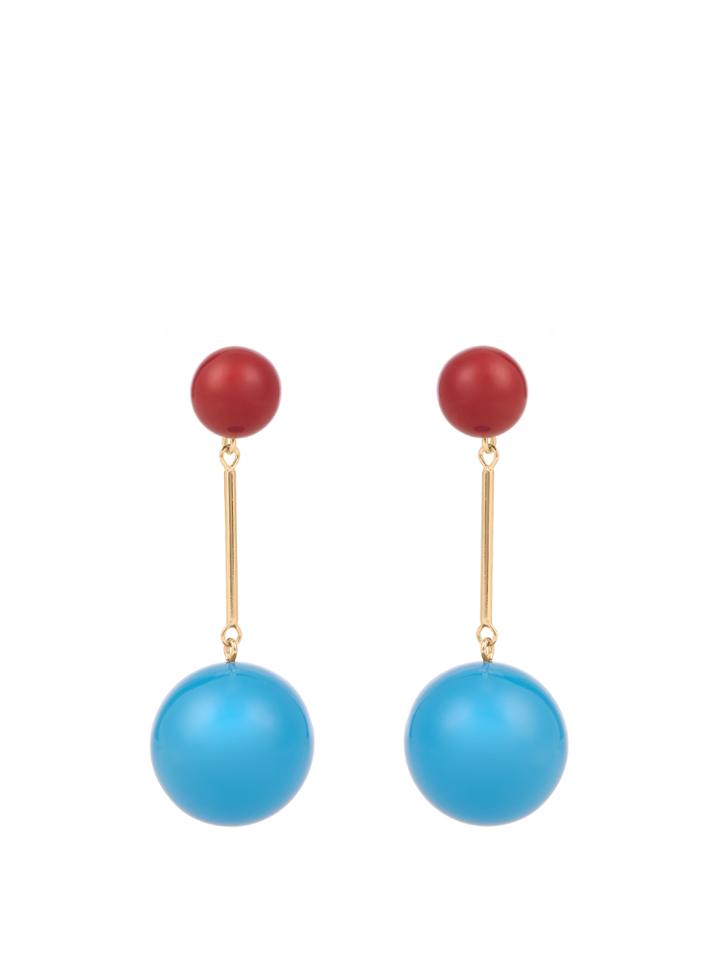 J.w.anderson Contrast-sphere Drop Earrings