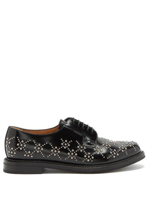 Matchesfashion.com Noir Kei Ninomiya - X Church's Studded-leather Derby Shoes - Womens - Black