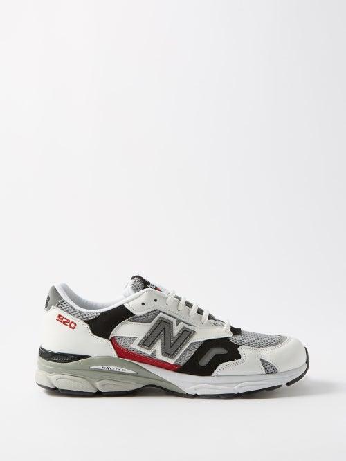 New Balance - Made In Uk 920 Suede And Mesh Trainers - Mens - Grey