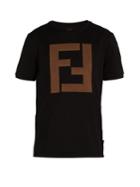 Fendi Padded-logo Cotton T-shirt