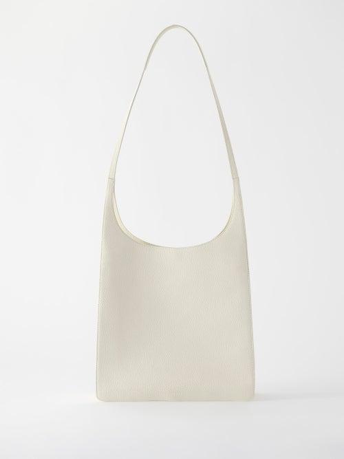 The Row - Jules Grained-leather Shoulder Bag - Womens - Cream