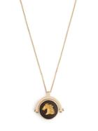 Matchesfashion.com Ferian - Wedgwood Horse Cameo Pendant Necklace - Womens - Gold