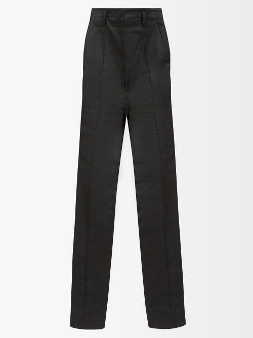 Saint Laurent - High-rise Flared Jeans - Womens - Black