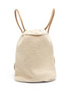 Matchesfashion.com Lauren Manoogian - Oval Hand-crocheted Cotton-blend Backpack - Womens - Cream