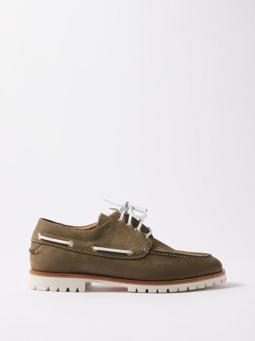 Paul Smith - Jago Suede Boat Shoes - Mens - Khaki