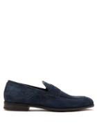 Matchesfashion.com Harrys Of London - Clive Suede Loafers - Mens - Navy