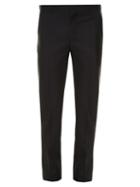 Alexander Mcqueen Contrast-piping Slim-leg Tailored Trousers