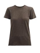 Matchesfashion.com Atm - Schoolboy Cotton T Shirt - Womens - Grey