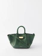 Demellier - New York Mini Grained-leather Cross-body Bag - Womens - Green